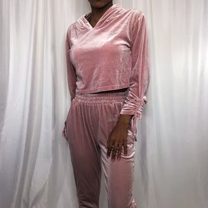 Two Piece Fuzzy Sweatsuit